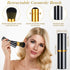 Nuenen 2 Pcs Retractable Kabuki Makeup Brushes Blush Powder Brush Small Travel Makeup Brushes with Cover Makeup Tool for Loose Powder Cream or Liq...