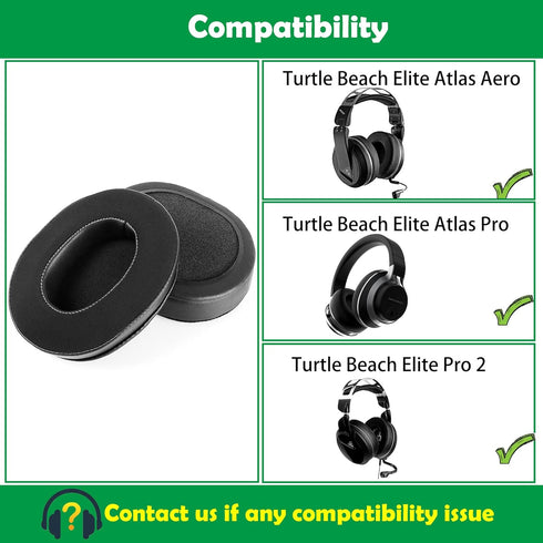 Cooling Gel Replacement Earpads Cushions Compatible with Turtle Beach Elite Atlas Aero/Elite Atlas Pro/Elite Pro 2 Wireless PC Gaming Headset Ear ...