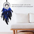 Dreamlike Deep Blue Tree of Life Dream Catcher Wall Decor with Healing Crystal Stone Handmade Feather Dream Catchers Decoration Wall Hanging for G...