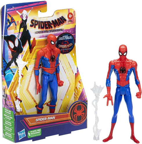 Marvel Spider-Man: Across The Spider-Verse Spider-Man Toy, 6-Inch-Scale Action Figure with Web Accessory, Toys for Kids Ages 4 and Up...