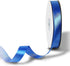 Blue Polyester Ribbon 5/8 Inch, 50 Yards, Single-Sided Shiny, Perfect for DIY Crafts, Wedding Decoration, Gift Wrapping and Flower Art...