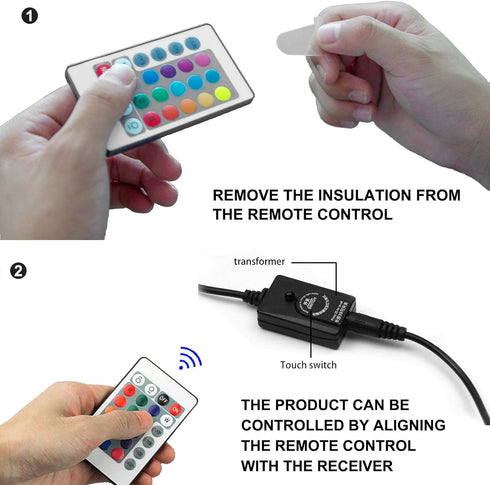 9.05 inch Submersible Aquarium Light, Fish Tank Light with Air Bubble Hole, RGB Color Changing Brightness Adjustable IP68 Waterproof Remote Contro...
