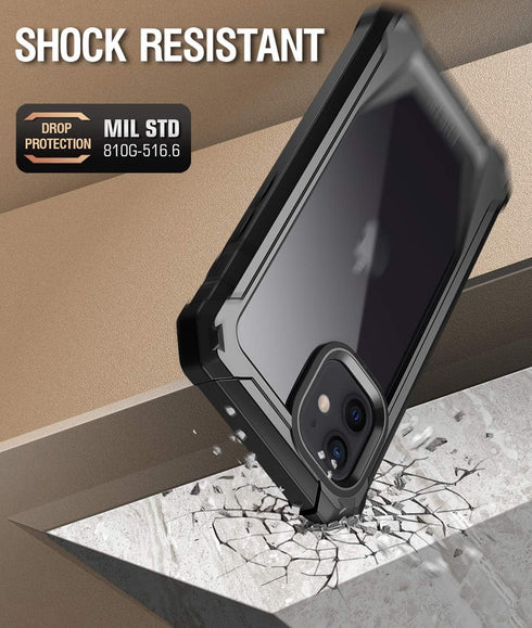 Poetic Guardian Series Designed for iPhone 12 mini 5.4 inch Case, Full-Body Hybrid Reinforced Shockproof Protective Rugged Clear Bumper Cover Case...