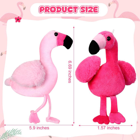 12 Pcs Plush Flamingo Party Favors 5 to 6 Inch Flamingo Keychain Pink Flamingo Stuffed Animal Mini Stuffed Animals Keychains DIY Stuffed Flamingo ...