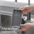 Bathroom Trays for Counter, Slicone Vanity Trays for Bathroom, Rectangle Sponge Holder for Kitchen Sink - Grey...