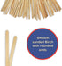 50 7" Inch Wood (Birch) Paint, Stain, Resin, Epoxy Mixing/Stir Sticks (Pack of 50) Flexible, Rouded Ends...