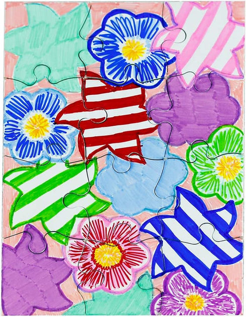 Hygloss Blank Decorating Art Activity, Use This Jigsaw As Party Favors, DIY Invites and More-White, Sturdy-5.5 x 8 Inches, 12 Puzzle Pieces, Count...