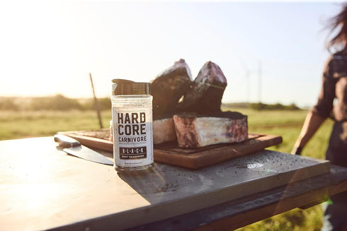 Hardcore Carnivore Black: Activated Charcoal Meat Seasoning Rub (13 oz Shaker) Texas-Made, Blend for Steak, Brisket, Burgers, BBQ, Grilling and Sm...
