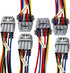 Lsgoodcare 6Pcs 12 Pin Way Waterproof Electrical Connector Plug with Nylon Housing Terminal Sockets Male Female with 18Awg 5.9In Cable for Car Aut...