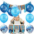BEISHIDA 1st Boy Happy Birthday Confetti Balloons,First Birthday Decorations 12 Inch Large Navy Blue Latex Helium Balloons Perfect for Baby 1st bi...