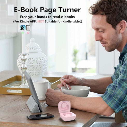 TikTok Scrolling Ring Remote Control, Phone Ebook APP Page Turner (Not for Kindle Device), Bluetooth Phone Remote for Camera Selfie, Video Record,...