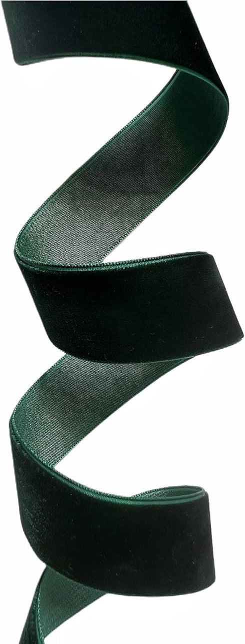 Vintage Green Velvet Ribbon, 1 Inch X 25Yd...