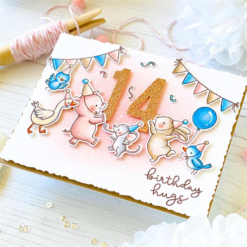 Cutting Dies Kit English Words Metal Stencils Scrapbooking Tools DIY Craft Embossing Template for Paper Card Making Album Arts Supplies (0-9 Numbe...