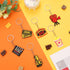 24PCS Movie Night Keychains, Movie Night Party Favors Include Clapboard Microphone Ticket Popcorn Microphone Projector Keychains for Birthday Part...