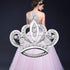 LQRI Crystal Rhinestone Princess Queen Crown Brooch Pin Tiara Crown Brooches Crown Tiara for Wedding Party/Banquet/Birthday...