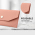 Leather Cash Envelopes, Money Envelope Reusable Waterproof Budget Envelope (pink)...