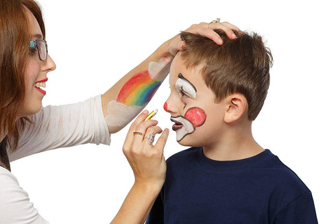 Dress-Up-America Face Paint Crayon Kit - Safe, Non-Toxic, Face and Body Paint Crayons Made in Taiwan - Halloween Makeup Face Painting Kit for Kids...