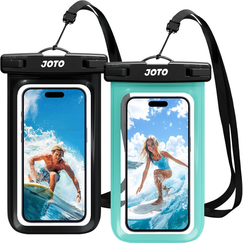JOTO IPX8 Waterproof Phone Pouch Case, Underwater Dry Bag for Phone Protector for iPhone 15 14 13 12 11 Pro Max, Galaxy S24 S23 S22 Ultra Pixel to...