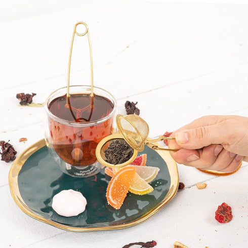 Snap Ball Tea Strainer 3 Pack Tea Infuser with Handle Tea Mesh Infuser Snap Ball Strainer Steep Loose Leaf Tea Infuser Fine Mesh Ball Tea Filter S...