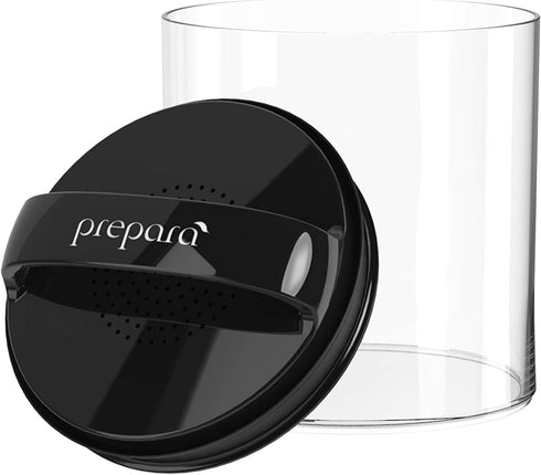 Prepara Evak Fresh Saver Plastic Food Storage, 58 Ounce, Black...