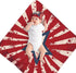 Star Stripes Baby Swaddle Blanket with Beanie Set, Newborn Receiving Blankets 35.4"X 35.4" USA Flag Soft Swaddle Wrap Baby Stuff for Infant Boy Gi...
