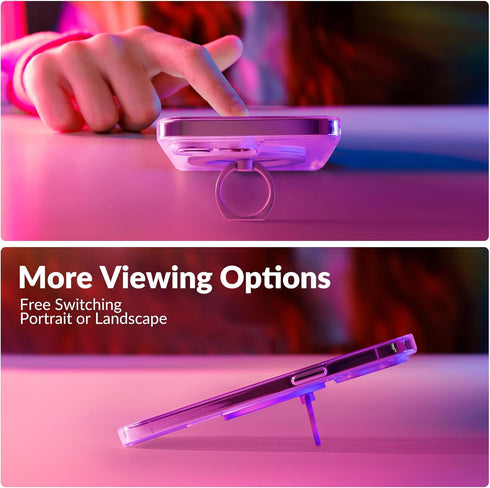 metisinno Magnetic Phone Ring Holder for iPhone 15 14 13 12 Magsafe Accessories - Magnetic Phone Grip - Adjustable Phone Finger Ring Grip - Remove...