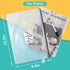 12pcs Mesh Zipper Pouch Bags, A4 Puzzle Bag for Organizing Storage Bag, File Bags for Office, Board Games and Home Supplies...