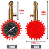 Tire Pressure Gauge 0-60 PSI - Heavy Duty Tire Gauge High Accurate with Large 2 Inch Easy to Read Glow Dial, Low – High Tire Gauge for Car, SUV & ...