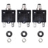 20A 125-250V AC 50V DC Push Button Circuit Breaker L1 Series Manual Reset Thermal Circuit Breaker 20A 3Pack...