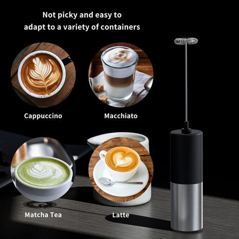 Stainless Steel Whisk Mini Drink Mixer Blender,Milk Frother...
