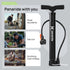 Bike Pump Floor, Advanced Bike Tire Inflator, Bicycle Hand Air Pump with Dual Presta and Schrader Valves, Handheld Bike Pump, Suitable for Road an...