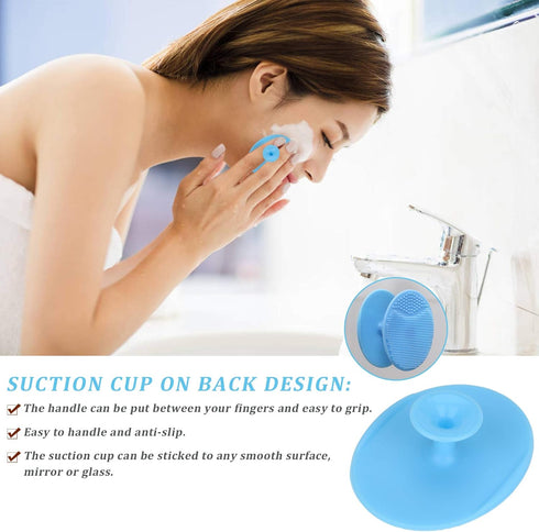 Yebeauty Silicone Facial Cleansing Brush Set of 15, 5pcs Face Scrubber, 5pcs Nose Blackhead Remover and 5pcs Double-Sided Exfoliating Lip Brush Li...