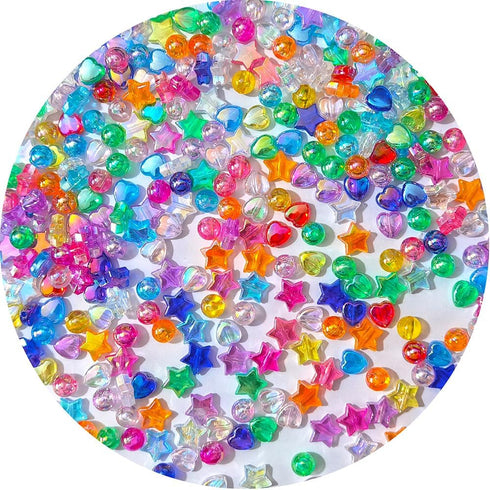Mixed Lots Acrylic Bead DIY Beading Hairband Bracelets Necklace Craft Embelishment (Mixed Colors-3)...