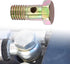 X AUTOHAUX 2 Set Banjo Bolt Brake Fitting Adapter Kit M10x1.5 Brake Line Thread Single Banjo Bolt with 10mm Spacers...