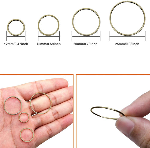 70pcs Round Earring Circle Earrings Beading Hoop Earring Finding Round Beading Hoop Earrings Bulk Earrings Pendant for DIY Craft,Earring Necklace,...