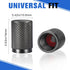 Gun Gray Tire Valve Stem Covers Aluminum Car Tire Caps Precision CNC Machined Premium Wheel Rim Air Valve Stem Caps Universal fit Car SUV Truck Mo...