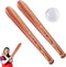 3 Pcs Baseball Beach Ball Baseball Bat Inflates, Including Beach Ball Baseball and 2 Pcs 30 Inch Inflatable Baseball Bat, Baseball Party Favors fo...