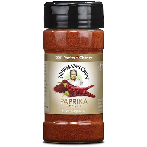 Newman's Own Smoked Paprika;Sweet and Smoky Flavor, Elevate BBQ, Grilled Meats, Non-GMO, Kosher Certified, 2.47 Oz. Bottle...