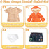 Doll Clothes Set Fashion 4 Pieces includes Warm Hooded Coat, T-Shirt, Jeans Skirt & Underpants, Handmade Party Dress Casual Wear Fits 18 Inch Amer...
