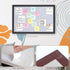 Bulletin Board Felt Board Decorative Display Photo Pin Vision Board Foldable Self-Adhesive Framed Felt Board for Home Office School Walls 15.7 * 2...