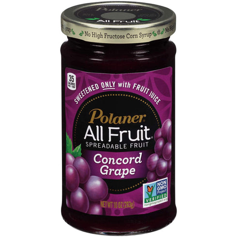 Polaner All Fruit With Fiber Grape Spreadable Fruit 10 oz...
