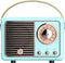Retro Bluetooth Speaker,Wireless Vintage Small Speaker with Stereo Sound,Hands-Free Call,400mA Battery,TF Card, Aux Line,Water-Proof for iOS Andro...