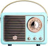 Retro Bluetooth Speaker,Wireless Vintage Small Speaker with Stereo Sound,Hands-Free Call,400mA Battery,TF Card, Aux Line,Water-Proof for iOS Andro...
