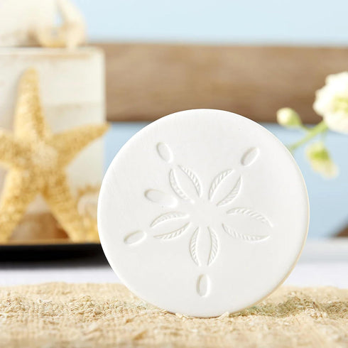 Kate Aspen by The Shore Sand Dollar Coaster – Coastal Decor & Beach Wedding Favors, Bridal Shower Gifts, Nautical Party Favors, Beach Themed Decor...