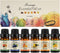 Essential Oils Set-Top 6 Organic Blends for Diffusers, Candle Making, Aromatherapy, Humidifiers, Gifts - Grape,Lemon,Mango,Bergamot,Plneapple,Peac...