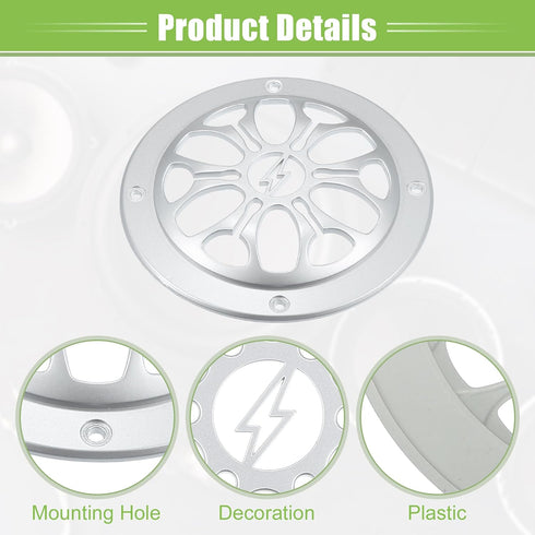 ACROPIX 3" Car Speaker Grills Cover Round 3 Inch Audio Speaker Subwoofer Guard Protector Case with Mounting Screws ABS Silver Tone - Pack of 4......