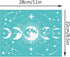 OLYCRAFT 2pcs 11x8.6 Inch Self-Adhesive Silk Screen Printing Stencil Moon Phase Pattern Mesh Transfers Cutting Stencils Reusable Washable Stencils...