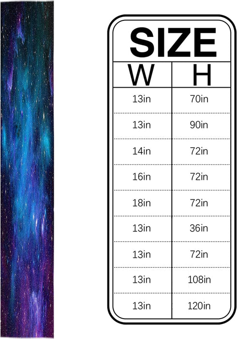 Dining Table Runner Dresser Scarf Linen Burlap Fabric,Galaxy Stars in Space Universe Celestial Astronomical Planets Washable Table Runners 72 Inch...