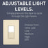 Legrand radiant NTL873LACC6 15 Amp Combination Adjustable LED Night Light and 3-Way Decorator Rocker Switch for Hallways or Kids Bedrooms, Light A...