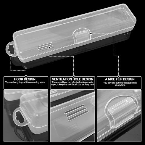 Tongue Scraper Case, Tongue Scraper Travel Case, Tongue Cleaner Case, Case for Tongue Scraper (2 Pack)...